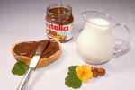 Nutella, Toast, Milk and Hazelnuts